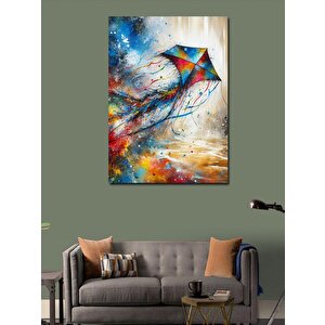 Kanvas Tablo Renkli Uçurtma 50x70 cm