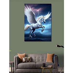 Kanvas Tablo Beyaz Pegasus 50x70 cm