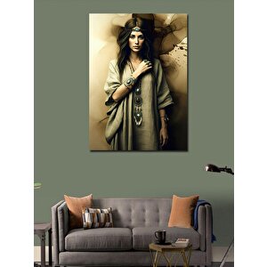 Kanvas Tablo Gizemli Kadın Figürü 70x100 cm