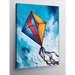 Kanvas Tablo Uçurtma Uçuran Çocuk 70x100 cm