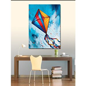 Kanvas Tablo Uçurtma Uçuran Çocuk 70x100 cm