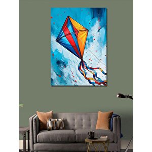 Kanvas Tablo Uçurtma Uçuran Çocuk 70x100 cm