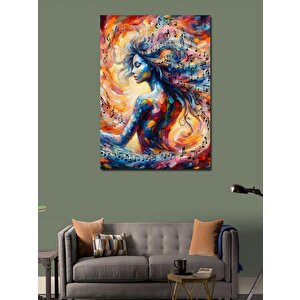 Kanvas Tablo Soyut Kadın  Figürü 100x140 cm