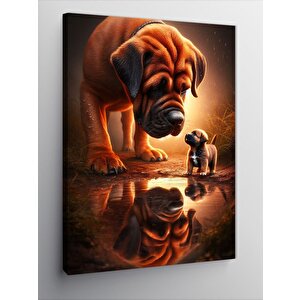 Kanvas Tablo Golden Retriever 50x70 cm