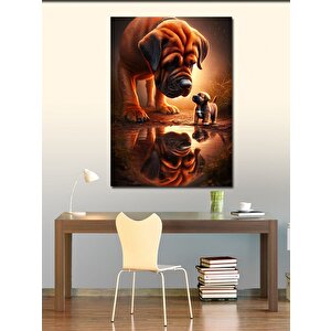 Kanvas Tablo Golden Retriever 50x70 cm