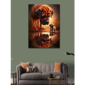Kanvas Tablo Golden Retriever 50x70 cm