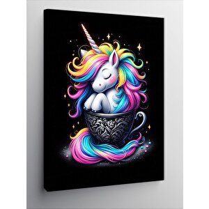 Kanvas Tablo Fincandaki Unicorn 50x70 cm