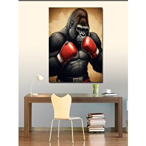 Kanvas Tablo Boksör Gorilla 100x140 cm