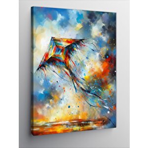 Kanvas Tablo Renkli Uçurtma 70x100 cm