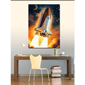Kanvas Tablo Uzay Mekiği Fırlatışı 70x100 cm