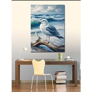 Kanvas Tablo Deniz Kıyısında Martı 50x70 cm
