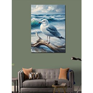Kanvas Tablo Deniz Kıyısında Martı 50x70 cm