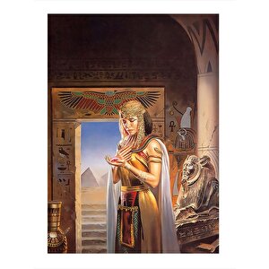 Makyajlı Afrikalı Tasarım Ahşap Tablo 35cm X50cm 35x50 cm