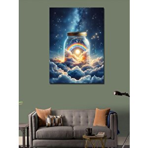 Kanvas Tablo Kavanozdaki Gökyüzü 100x140 cm
