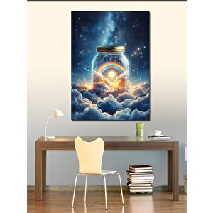 Kanvas Tablo Kavanozdaki Gökyüzü 70x100 cm