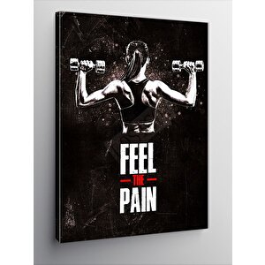 Kanvas Tablo Fitness Gym Temalı Kadın 70x100 cm