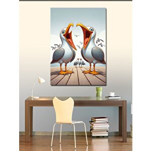Kanvas Tablo Aşık Martılar 70x100 cm
