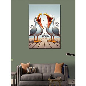 Kanvas Tablo Aşık Martılar 70x100 cm