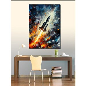Kanvas Tablo Roket Fırlatılışı 50x70 cm