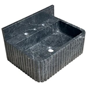 Sirius Siyah Honlu Duvara Montaj Fitilli Mermer Lavabo Ntrvs210