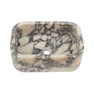Calacatta Viola Honlu Duvara Montaj Mermer Lavabo Cvrhfhs-wm