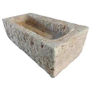 Ephesus Light Traverten Rustik Duvara Montaj Antika Görünümlü Lavabo Cvtel1628