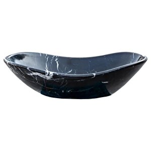 Toros Siyah Cilalı Mermer Oval Lavabo Ntrvs193