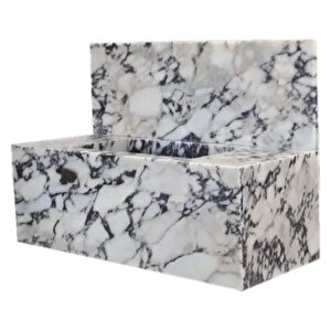 Calacatta Viola Honlu Duvara Montaj Fitilli Mermer Lavabo Cvrhfhs1632