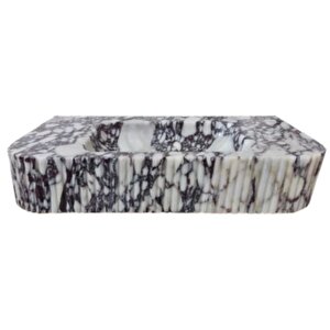 Calacatta Viola Cilalı Duvara Montaj Mermer Lavabo Rvscv3218p