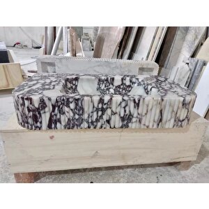 Calacatta Viola Cilalı Duvara Montaj Mermer Lavabo Rvscv3218p