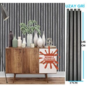 17x145cm 1 Adet Atc Uzay Gri Model Pvc Lambiri Prefabrik Ofis Dekoratif Pvc Lambiri Duvar Paneli
