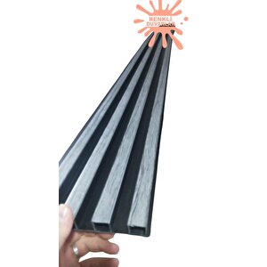 17x145cm 1 Adet Atc Uzay Gri Model Pvc Lambiri Prefabrik Ofis Dekoratif Pvc Lambiri Duvar Paneli