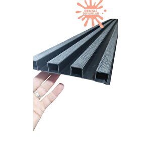 17x145cm 1 Adet Atc Uzay Gri Model Pvc Lambiri Prefabrik Ofis Dekoratif Pvc Lambiri Duvar Paneli
