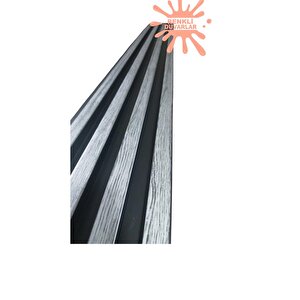 17x145cm 1 Adet Atc Uzay Gri Model Pvc Lambiri Prefabrik Ofis Dekoratif Pvc Lambiri Duvar Paneli
