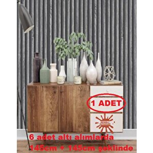 17x290cm 1 Adet Atc Uzay Gri Model Prefabrik Ofis Konut Dekoratif Pvc Kaplama Lambiri Duvar Paneli