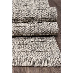 Konfor Jüt Bukle Hasır 4765 Vlora Örme Kilim Yolluk 80x200 cm