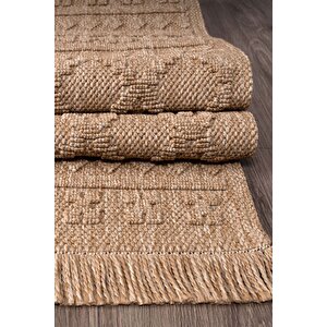 Konfor Vlora 4763 Jüt Hasır Bukle Örme Kilim 120x180 cm