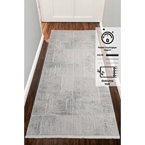 Konfor Kadife İplikli Modern 5785 Dokuma Parla Yolluk Halı 200x500 cm