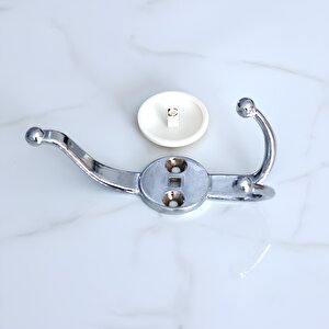 Portmanto Askı Dolap Askılık Askılığı Banyo Mutfak Askısı Duvar Kapı Elbise Kıyafet Vestiyer Krom