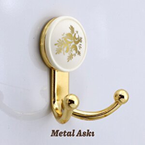 Dolap Askılık Askılığı Duvar Vestiyer Banyo Mutfak Elbise Kıyafet Askısı Altın Askı Gold