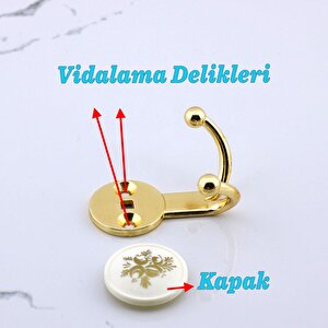 Dolap Askılık Askılığı Duvar Vestiyer Banyo Mutfak Elbise Kıyafet Askısı Altın Askı Gold