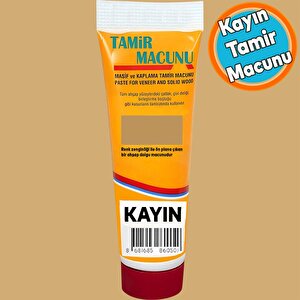 Tamir Macunu Ahşap Parke Mobilya Dolgu Çatlak Çizik Giderici 200 Gr Kullanıma Hazır Macun Kayın