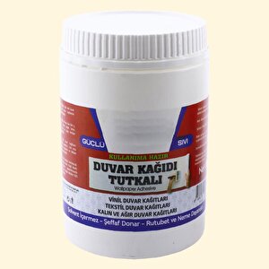 Duvar Kağıdı Yapıştırıcısı 1 Kg Sıvı Hazır Tutkal Vinil Tekstil Kağıtları Sentetik Polimer Şeffaf