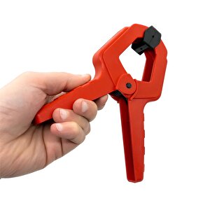 2 Adet Yaylı Kıskaç Mandal El Tip İşkence Kırmızı Klips Mengene Hobi 75 Mm 3 Inç