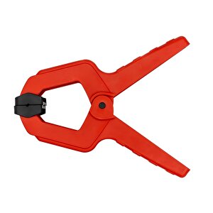 2 Adet Yaylı Kıskaç Mandal El Tip İşkence Mengene Kırmızı Klips Hobi 38 Mm