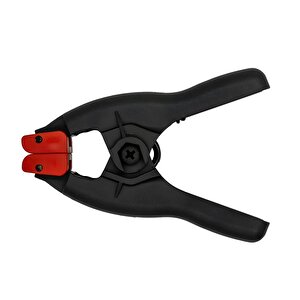 2 Adet Yaylı Kıskaç Mandal Pro El Tip İşkence Mengene Siyah Klips Hobi 30 Mm