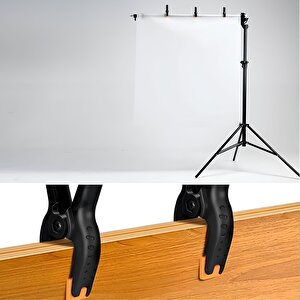 4 Adet Yaylı Kıskaç Mandal El Tip İşkence Mengene Siyah Klips Hobi 35 Mm