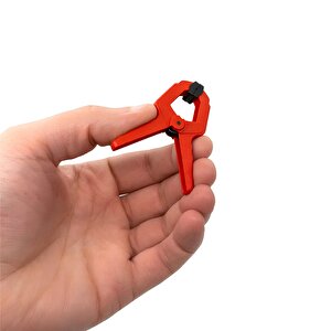 4 Adet Yaylı Kıskaç Mandal El Tip İşkence Mengene Kırmızı Klips Hobi 25 Mm 1 Inç