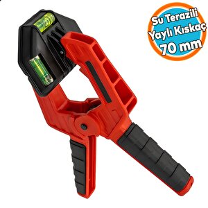 Su Terazili Yaylı Kıskaç Kırmızı Mandal El Tip İşkence Mengene Klips Hobi 70 Mm