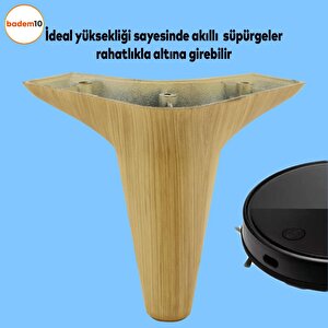Wetra Düz (cappucino) Mobilya Ayağı - 12 Cm (vi̇da Hedi̇yeli̇)